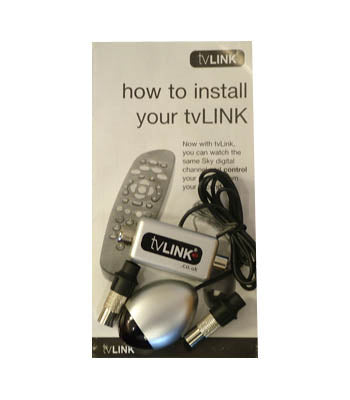 tvLINK Silver and instruction booklet