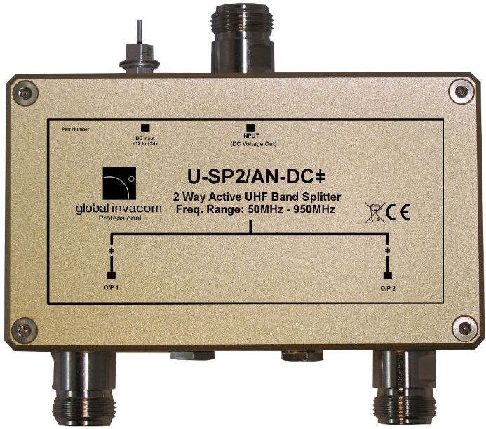 UHF 2 Way Active Splitter