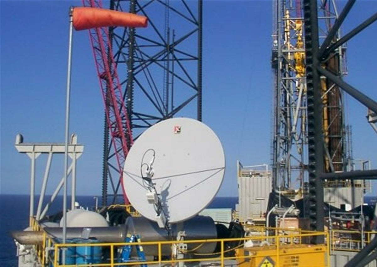 Corrosive Antenna on and oil platform
