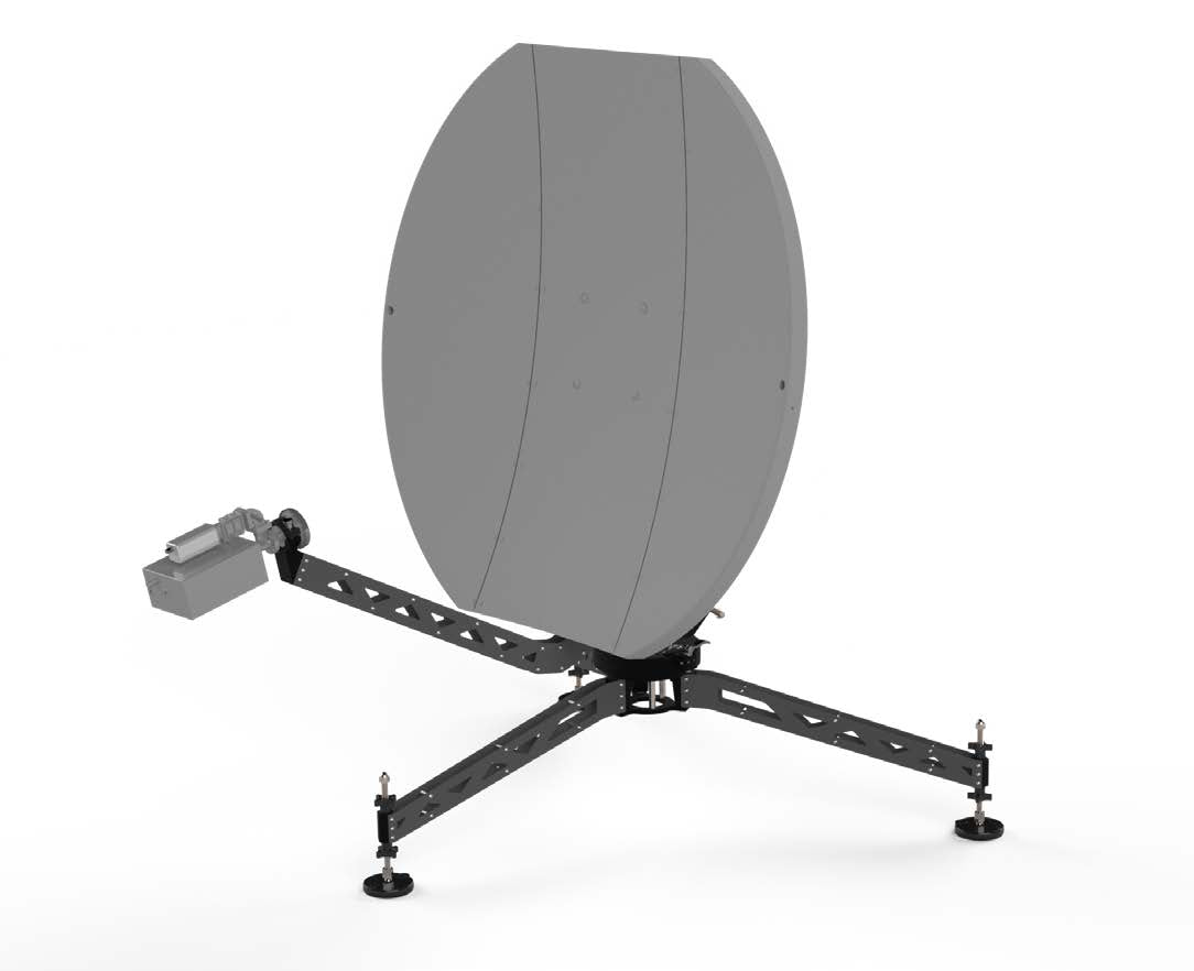 1.2m Flyaway Antenna Terminal Eagle Mount Series