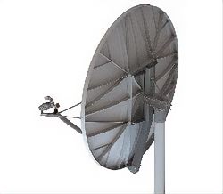 2.4m Standard Ku Band Receiver Transmitter (Rx/Tx) SFL Class III Antenna System with Mode Matched Feed