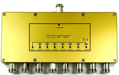 UHF/IF 8-Way Passive Combiner/Splitter
