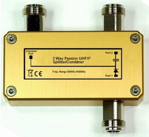 UHF/IF 2-Way Passive Combiner/Splitter