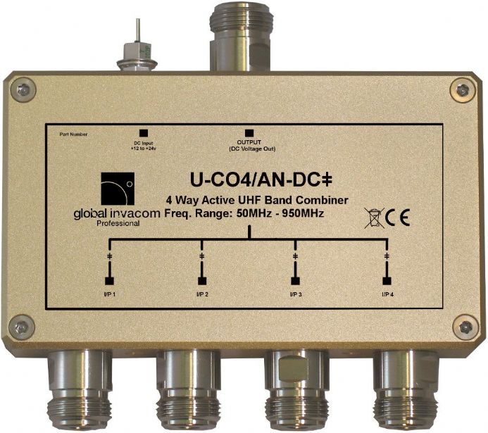 UHF active 4 way combiner