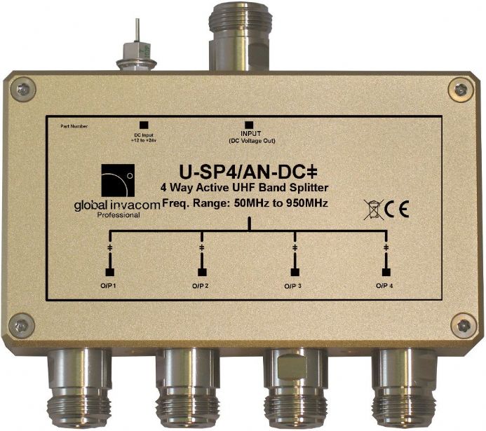 UHF 4 Way Active Splitter
