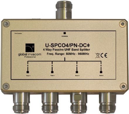 UHF 4 Way Passive Splitter/Combiner