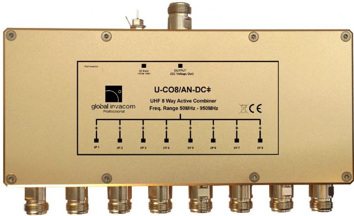 UHF / IF 8 Way Active Combiner